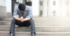 A person struggles with fentanyl withdrawal.