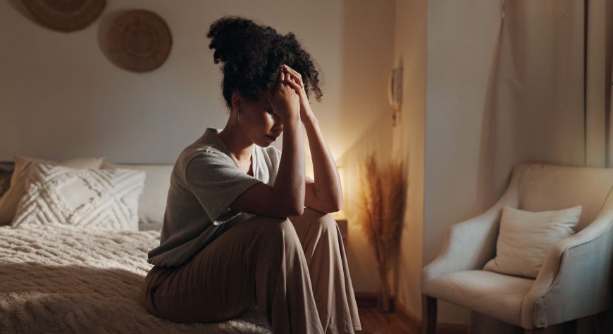 Woman asking herself can trauma cause adhd.